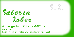 valeria kober business card